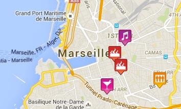 kort af hommi Marseille 