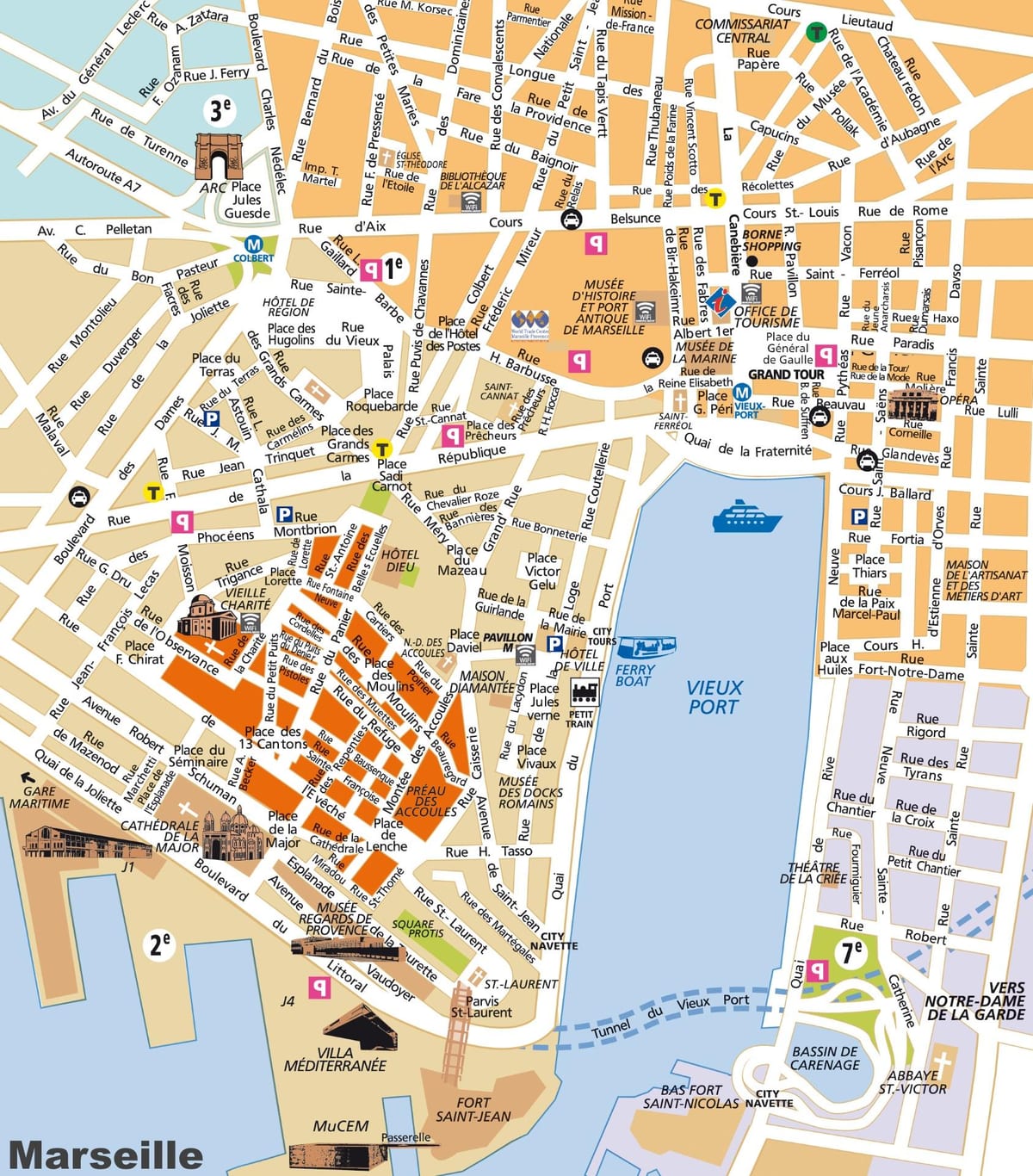 Marseille borg kort