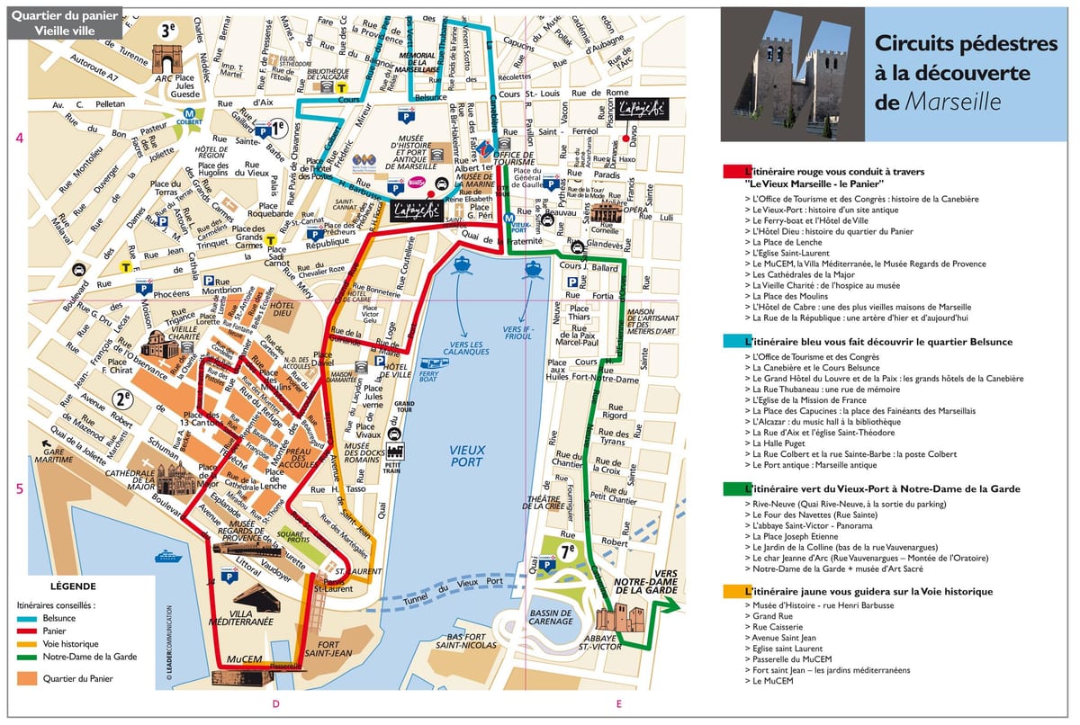 Marseille ferðamaður kort pdf