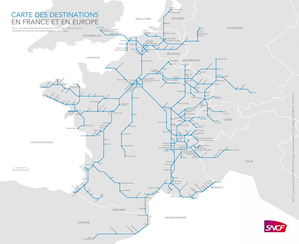 kort af Marseille lest