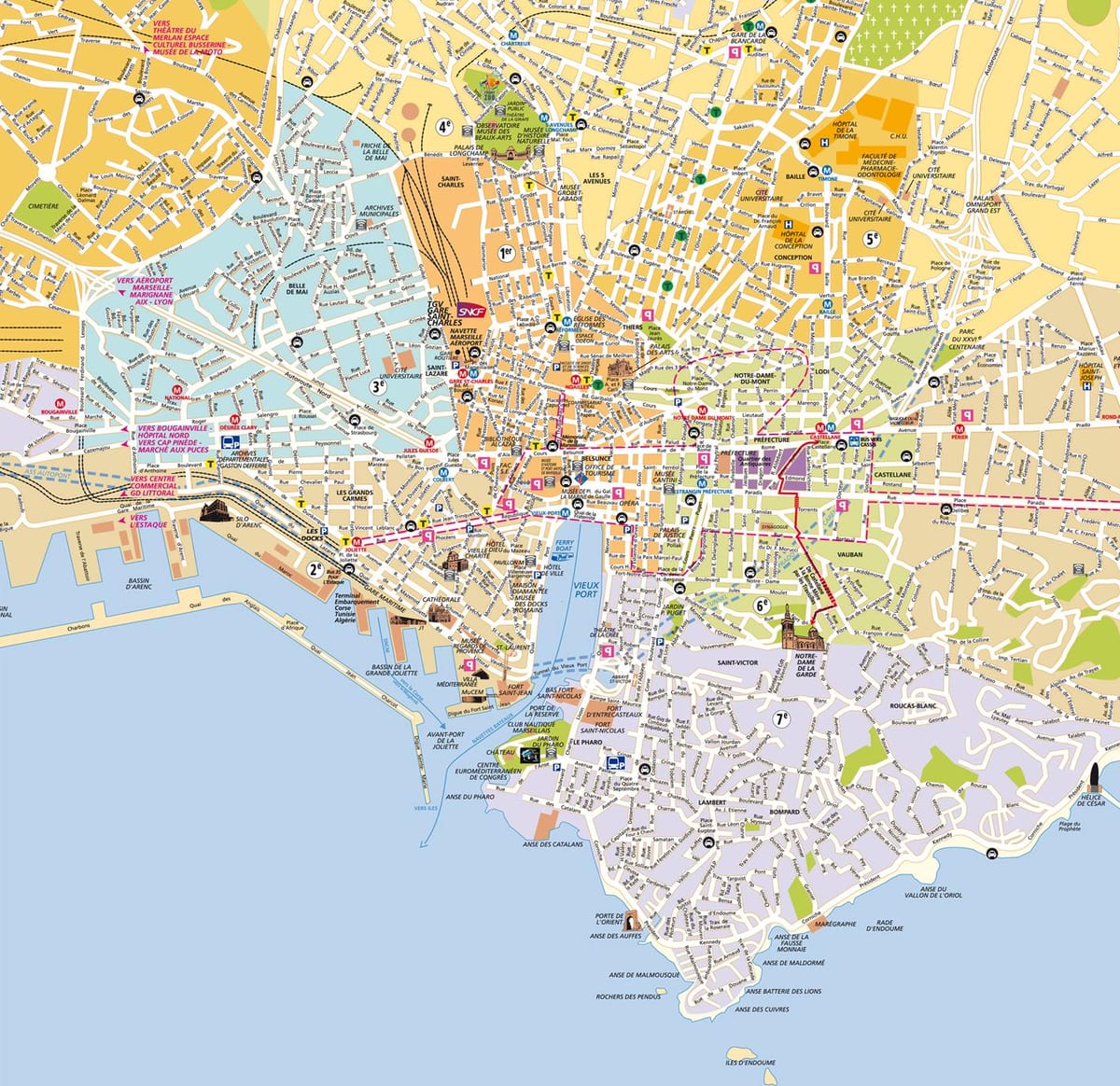 kort af Marseille ríkið