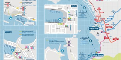 Kort af Marseille bátnum