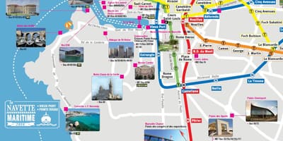 Marseille aðdráttarafl kort