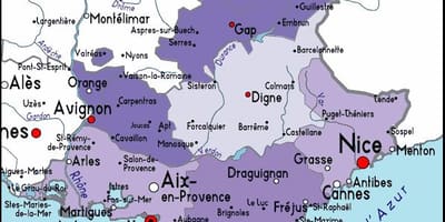 Kort af Marseille svæðinu
